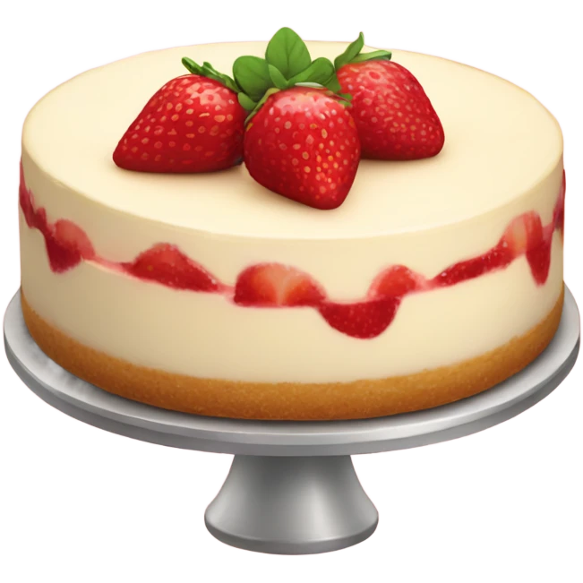 Strawberry cheesecake  emoji