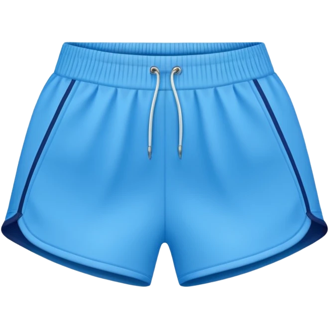 High waisted blue athletic shorts emoji