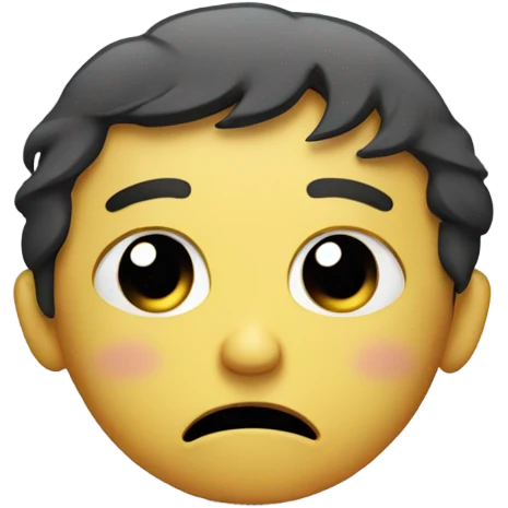 Sad face emoji