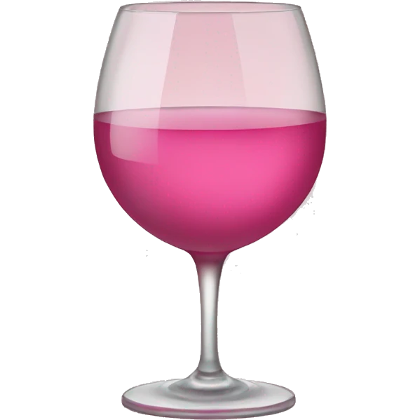 A glass of pink wine emoji