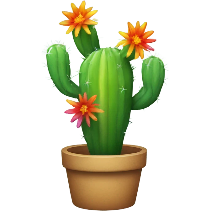 Rainbow cactus  emoji