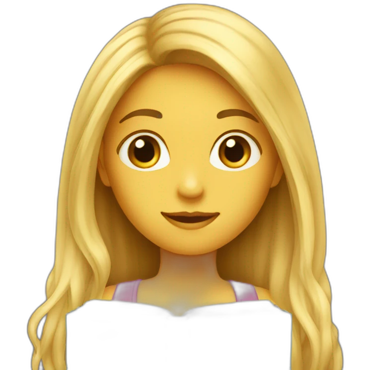 long-hair-girl-with-book emoji