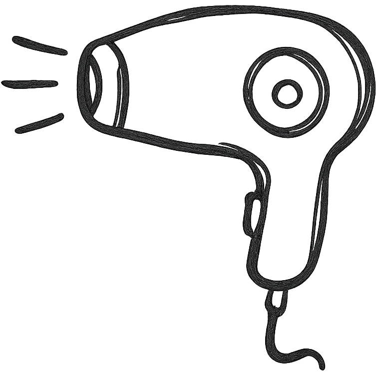 hair dryer emoji