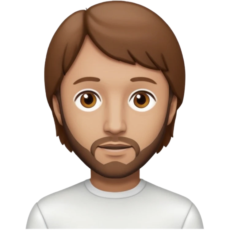 Maurice Gibb brown eyes, brown hair, white outfit emoji