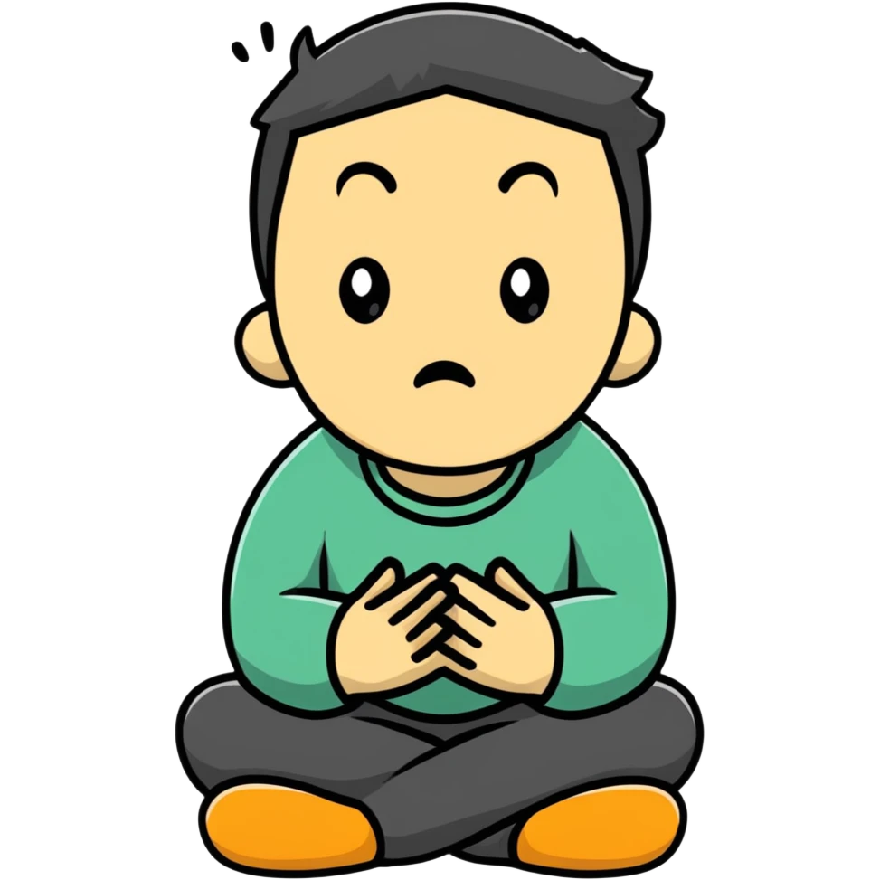 anxious man desperately begging and pleading expression saying please don't leave me emoji