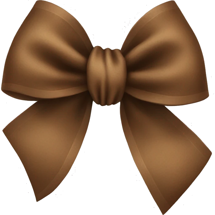 a brown bow emoji