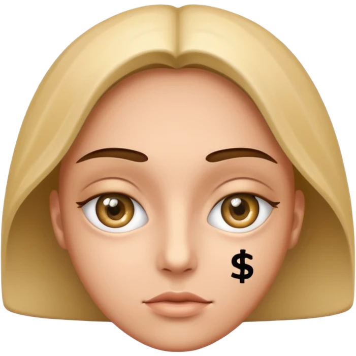 Dollar sign eyes emoji