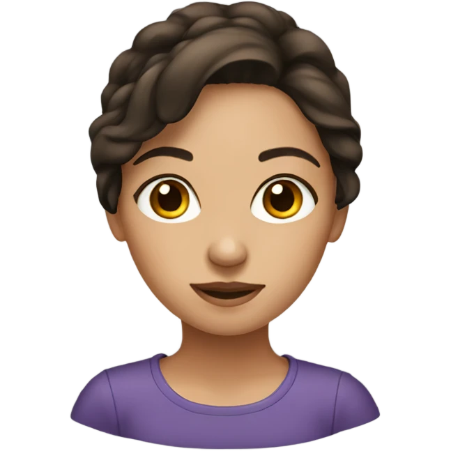 Brunette girl emoji
