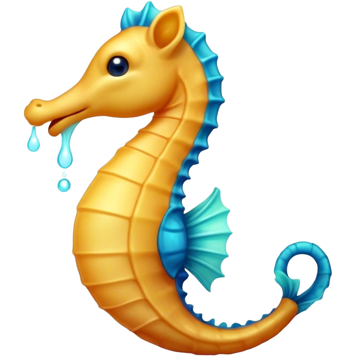 Cinematic Cute Yawning Sea Horse Portrait Emoji, Head tilted slightly with a dramatic, wide-open yawn, showcasing a petite, elegantly curved seahorse with a softly drooping tail and sleepy, half-closed eyes, Simplified yet irresistibly adorable features, highly detailed, glowing with a soft, cozy aquatic glow, high shine, relaxed yet expressive, stylized with a dash of whimsical marine charm, soft glowing outline, capturing the essence of a drowsy yet affectionate seahorse that appears ready to stretch out for a nap! emoji