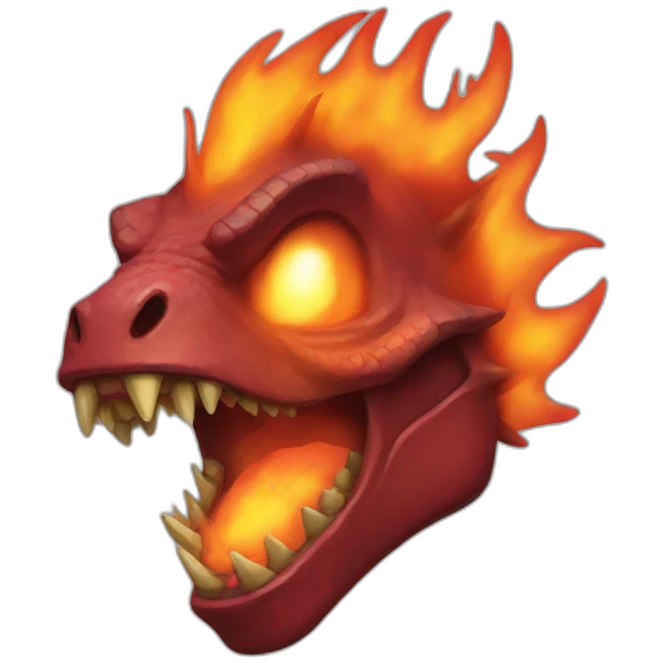Fire-dino-demon emoji