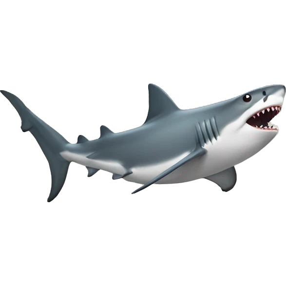 Shark walking on land emoji