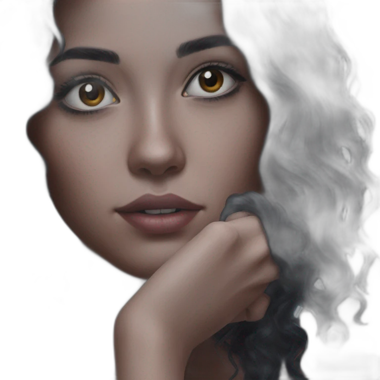 intense gaze portrait emoji