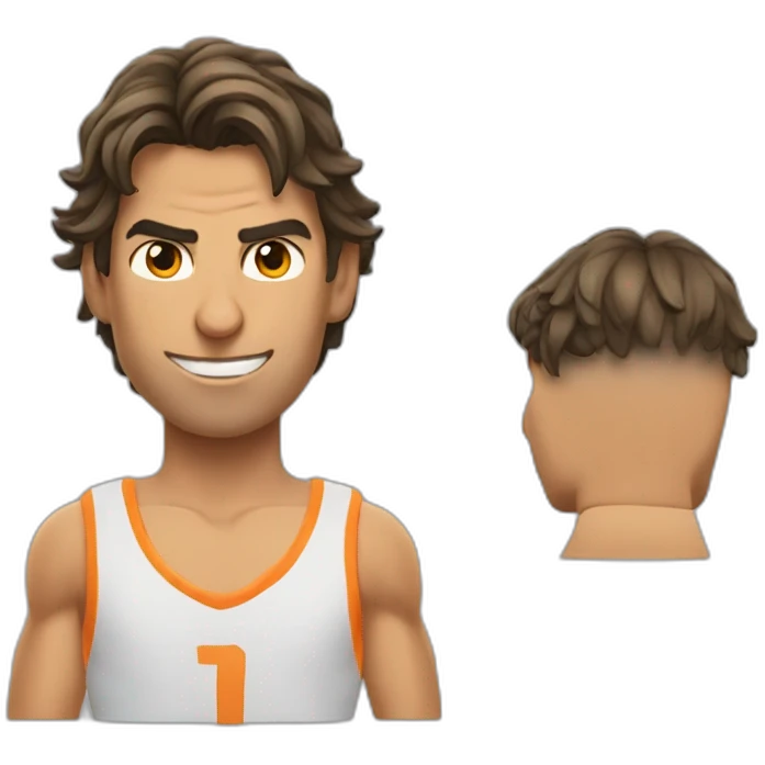 Rafa Nadal sin pelo emoji