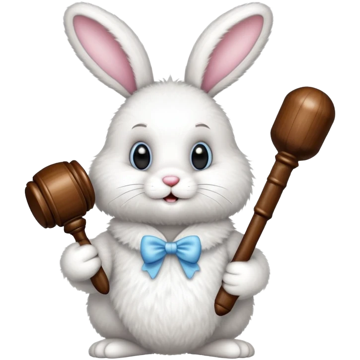 Suing Easter bunny emoji