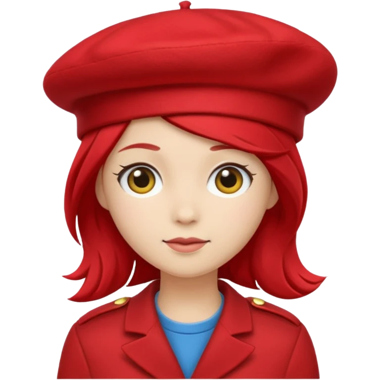 Red beret alone emoji