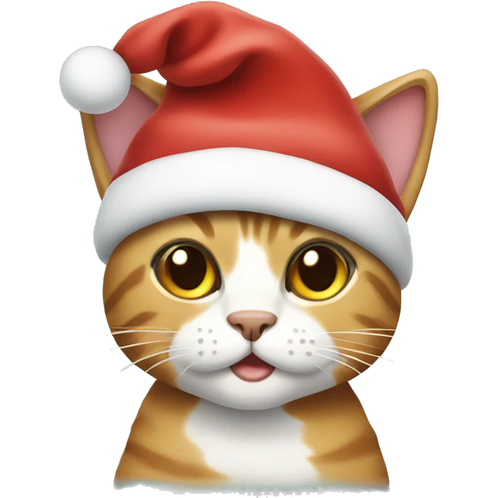 Christmas cat emoji