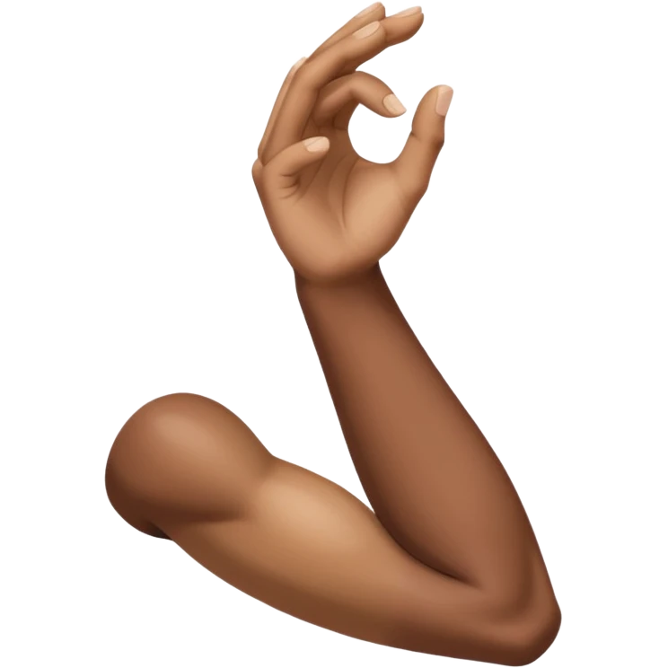 بازوی دو رنگ emoji