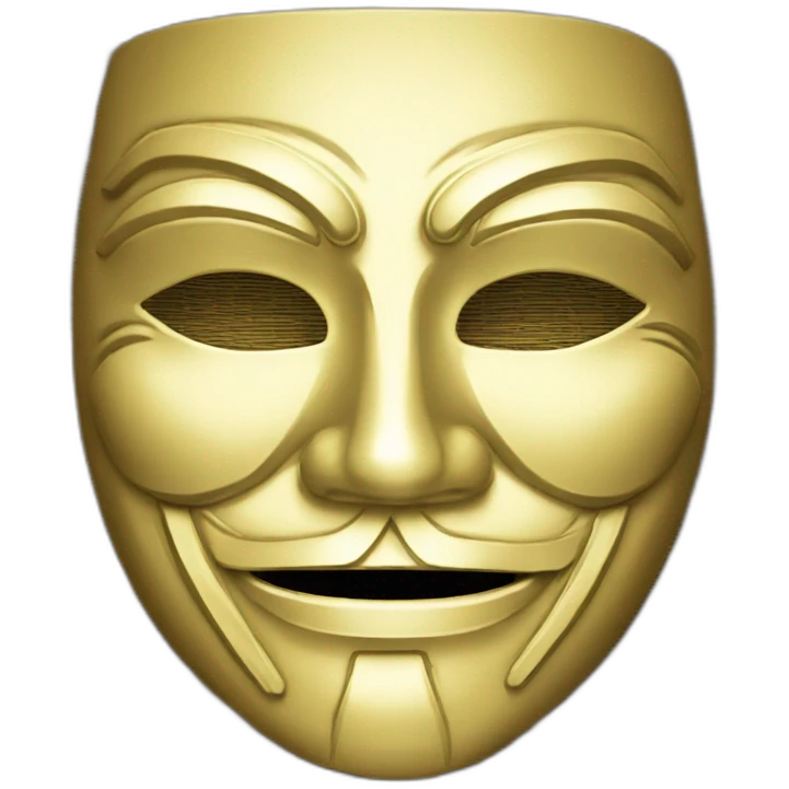 anonymous mask bitcoin emoji