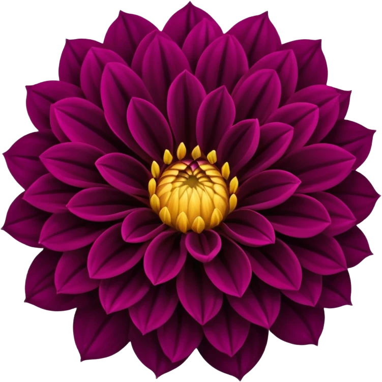 Ultra realistic, Dahlia black fox, flower emoji