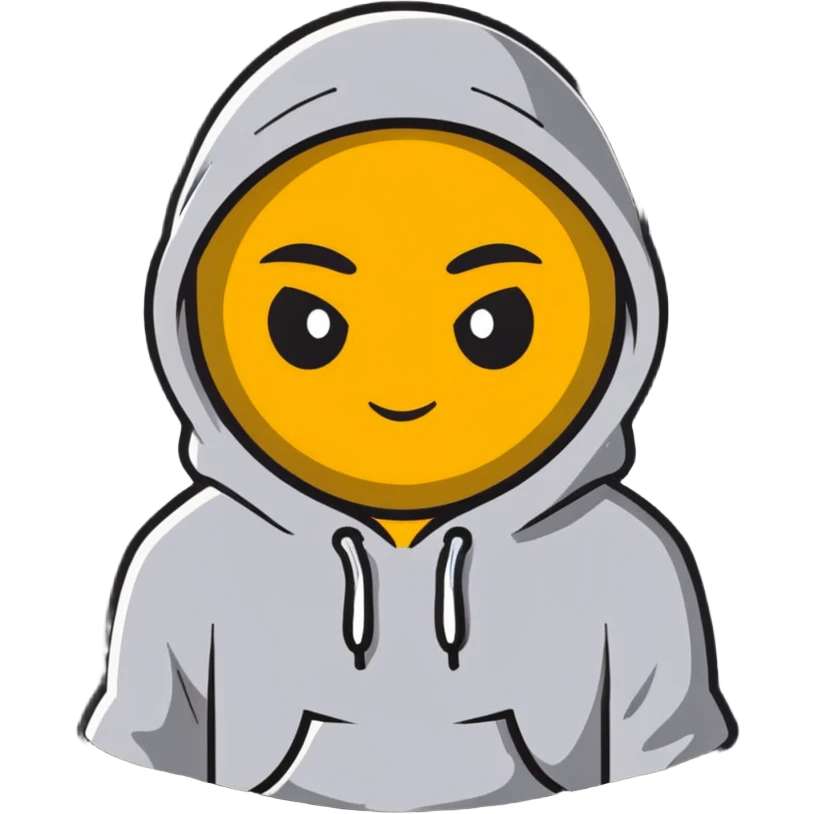 God wearing a hoodie emoji