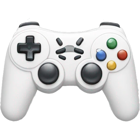 white game console controller emoji