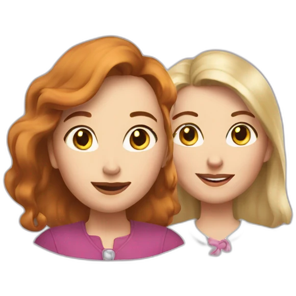 Kathy and Matilda white ladies emoji