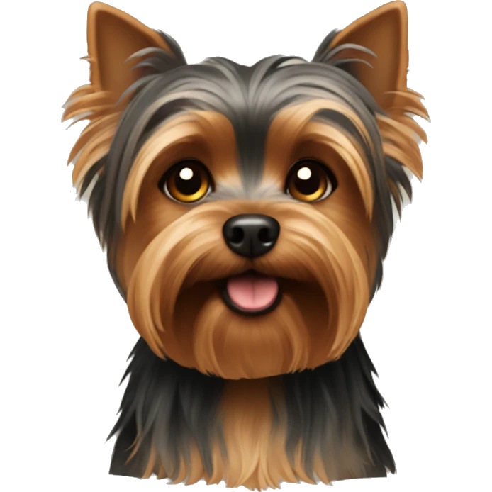 Brown Yorkshire terrier emoji