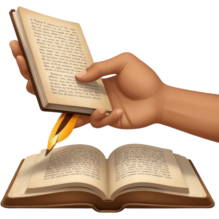 gesto de abrir libro emoji