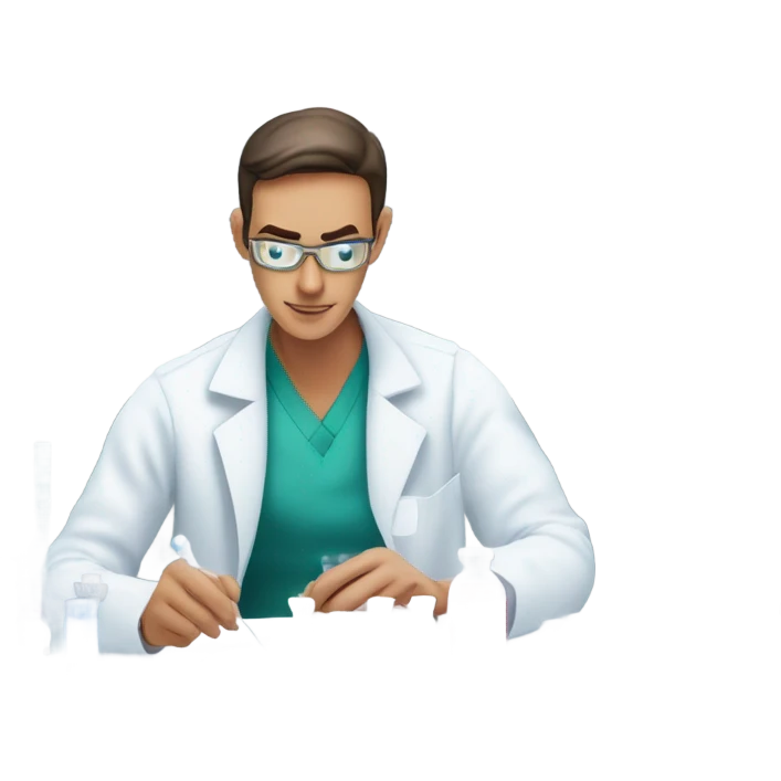 blood test in lab no microscope emoji