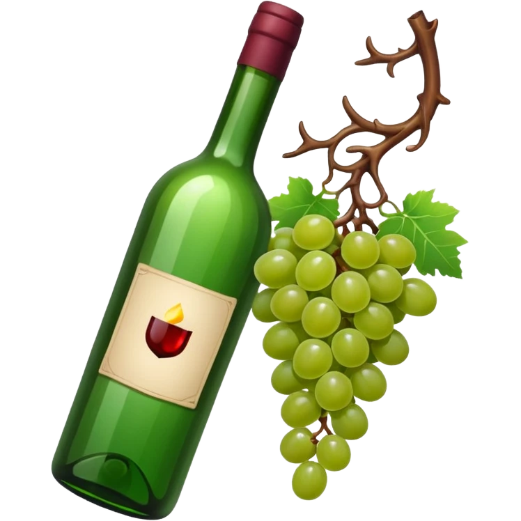 Grape vine bottle emoji