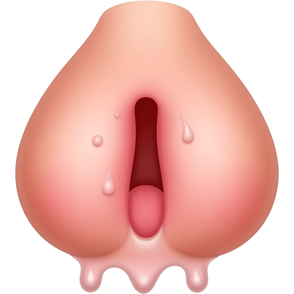 Vulva that is dripping with arousal that has fingers in it emoji