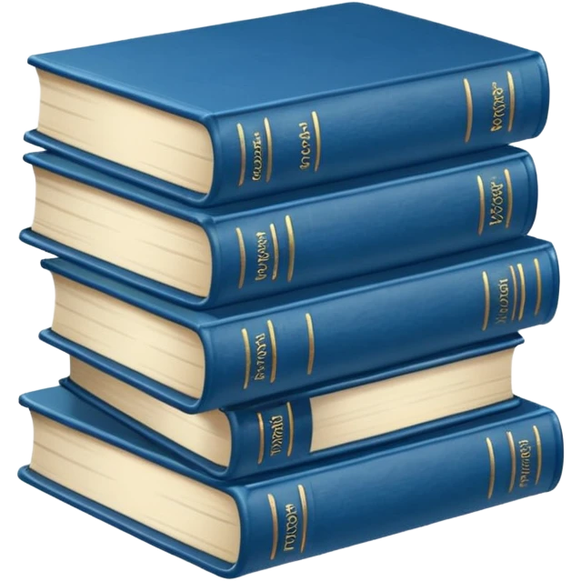 Blue books 📚  emoji