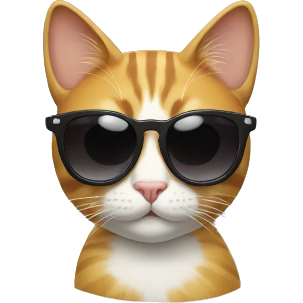 Cat with sunglasses emoji