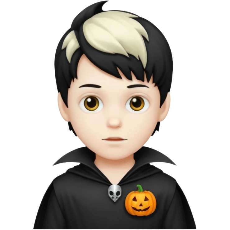 boy with hallowen costumes emoji