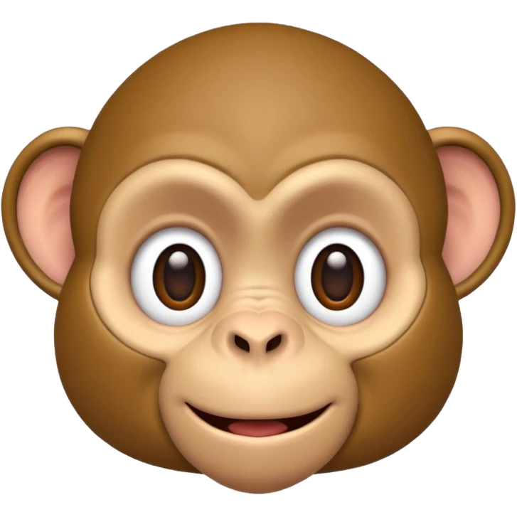 Special ed monkey looking goofy emoji
