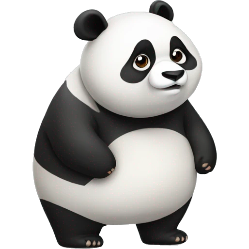 Fat panda  emoji