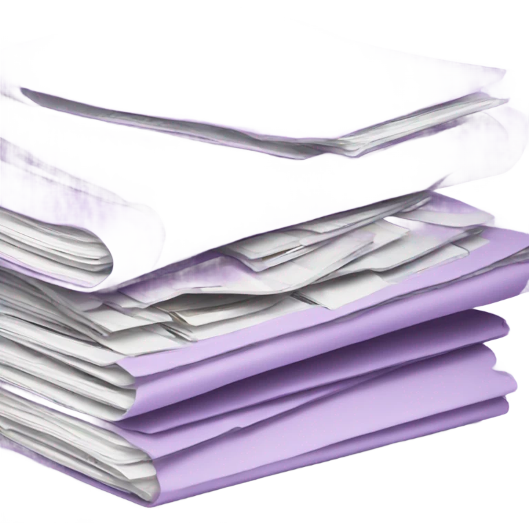 light purple stack of fashion magazines emoji