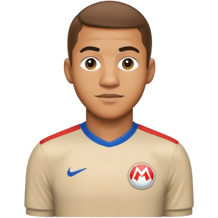Mario mixed with mbappe emoji