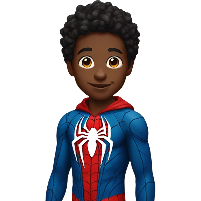 Spider man Black boy emoji