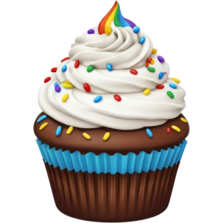 chocolate cupcate emoji
