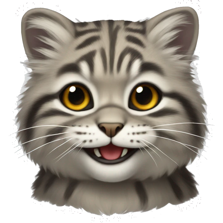 Pallas cat smiling  emoji
