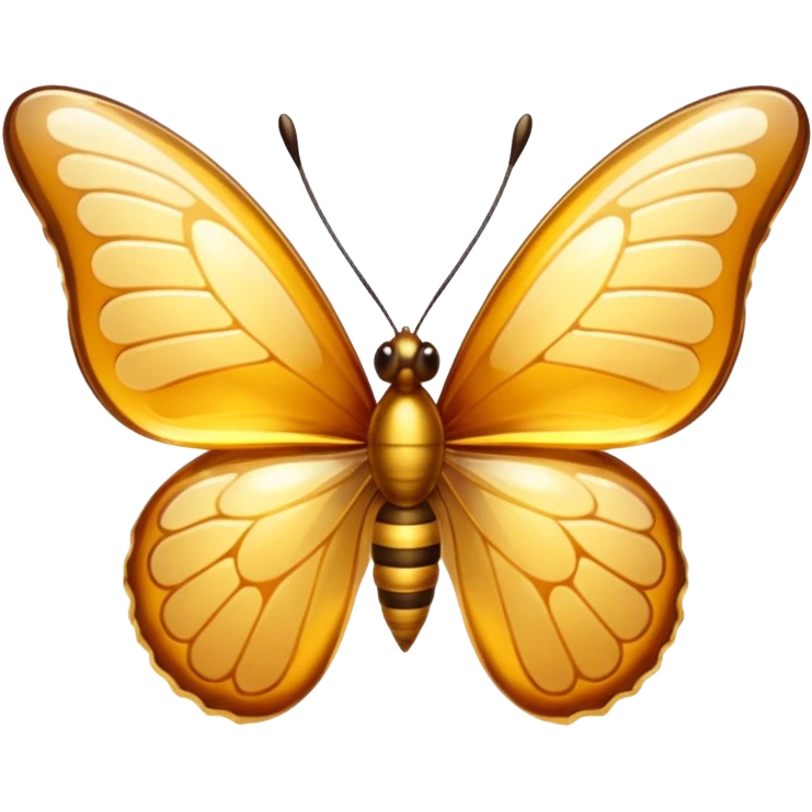 Butterfly made of honey emoji