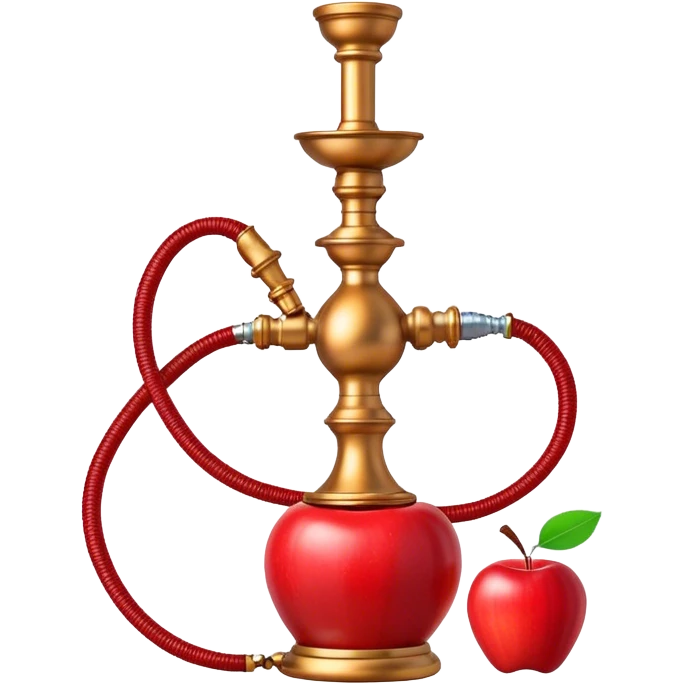 Hookah with Apple attached  emoji