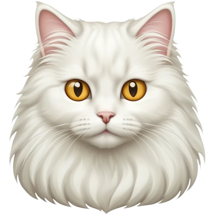White long-haired cat emoji