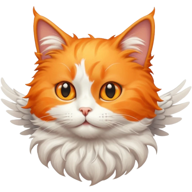 A flying cat emoji