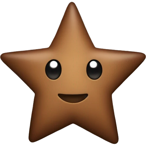 Brown star emoji