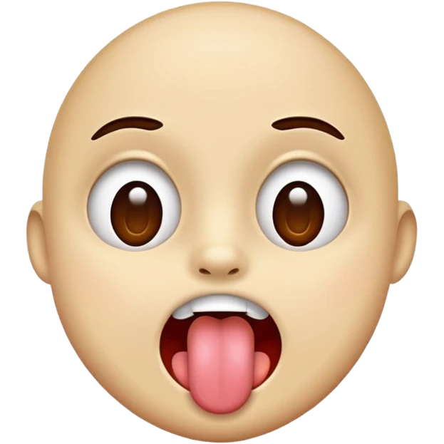 Freaky tongue out emoji