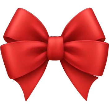 Red bow emoji