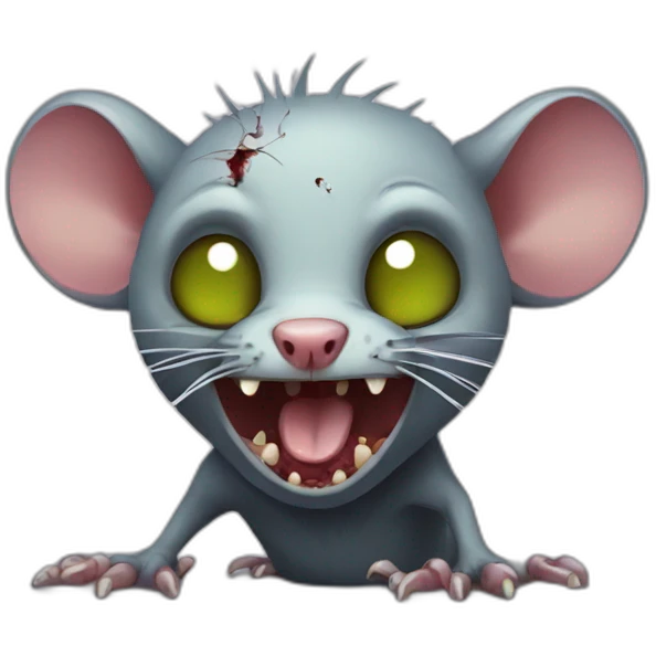 Zombie rat emoji