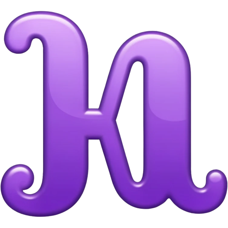 Shiny fancy purple text saying "YOU" emoji